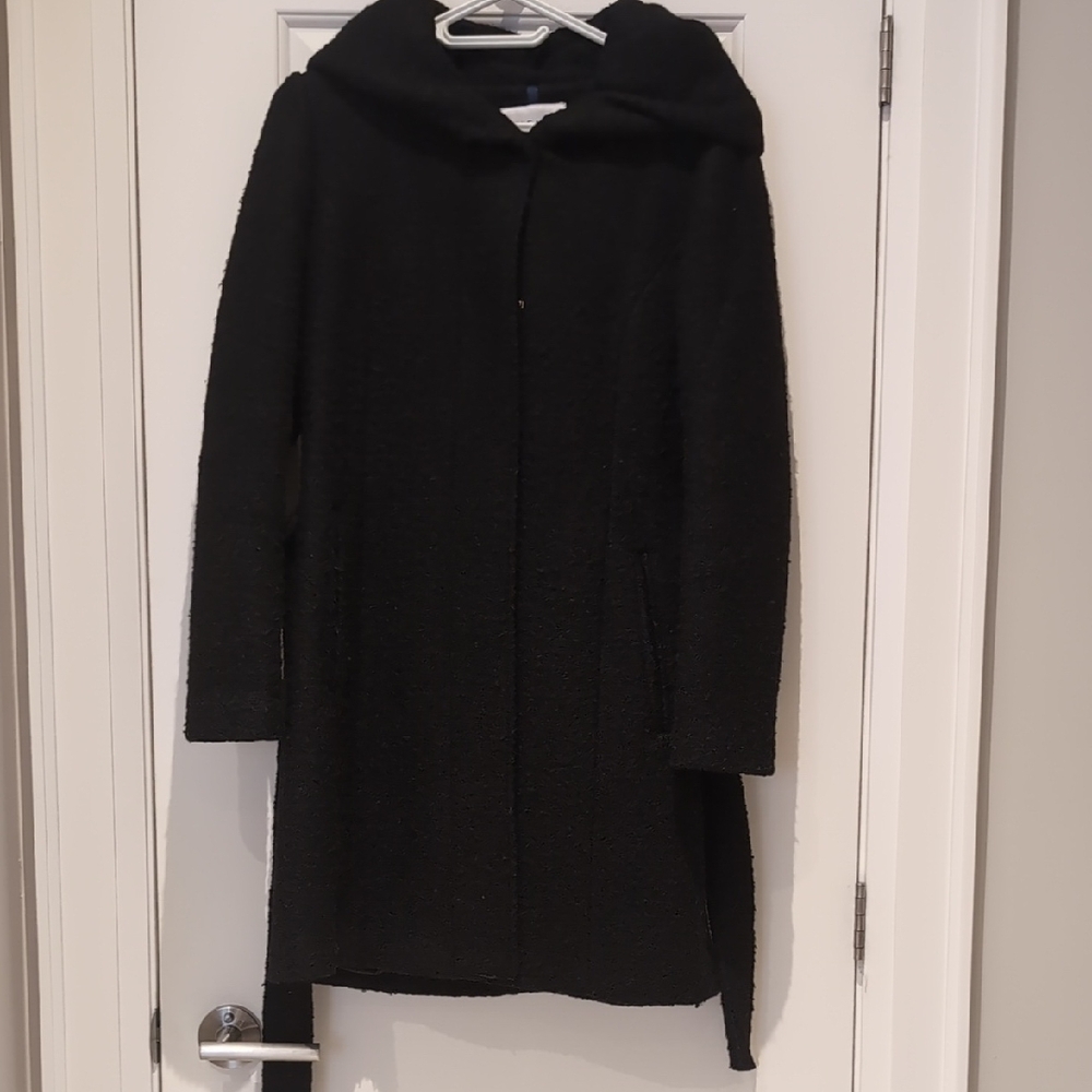Cole Haan Elegant Black Teddy Jacket